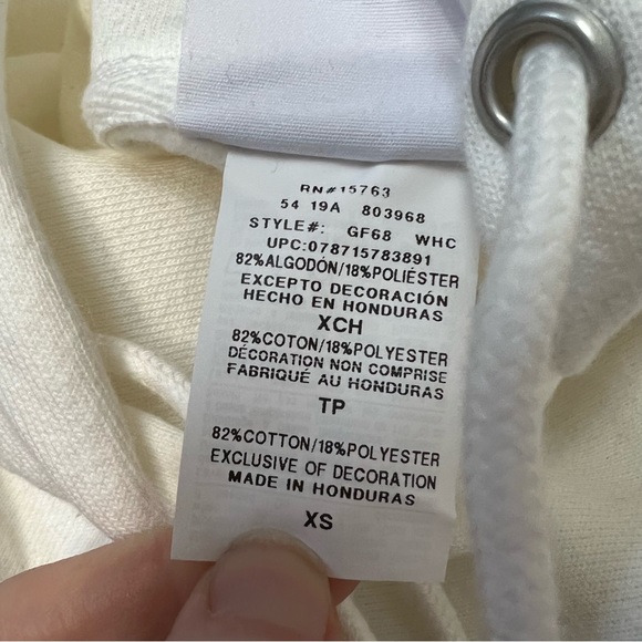 Champion Reverse Weave Hoodie Sweatshirt NWT Men's Sz XS White Fleece Lined - Picture 6 of 9